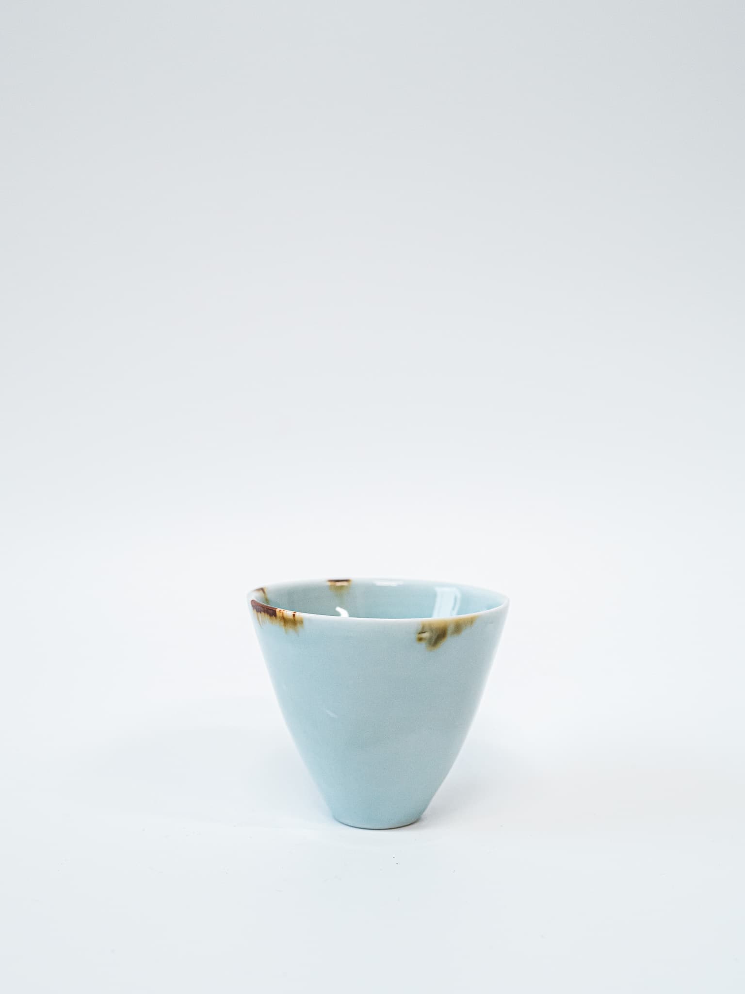 celadon cup with iron wash #1 - view 1