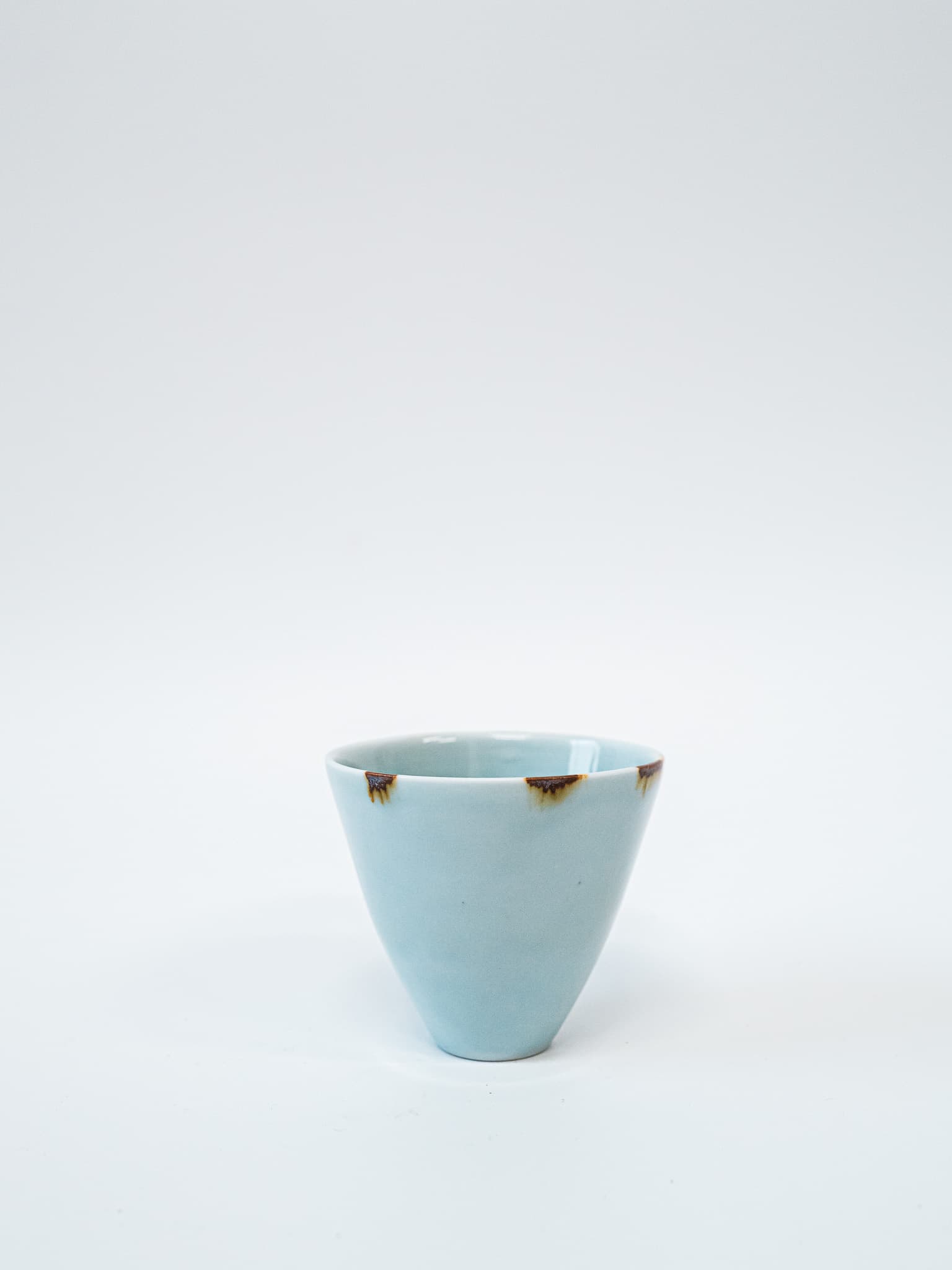 celadon cup with iron wash #1 - view 2