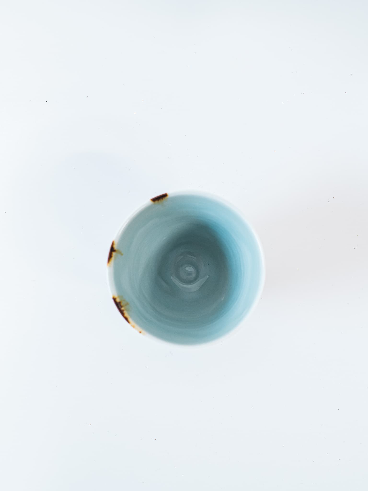 celadon cup with iron wash #1 - view 3