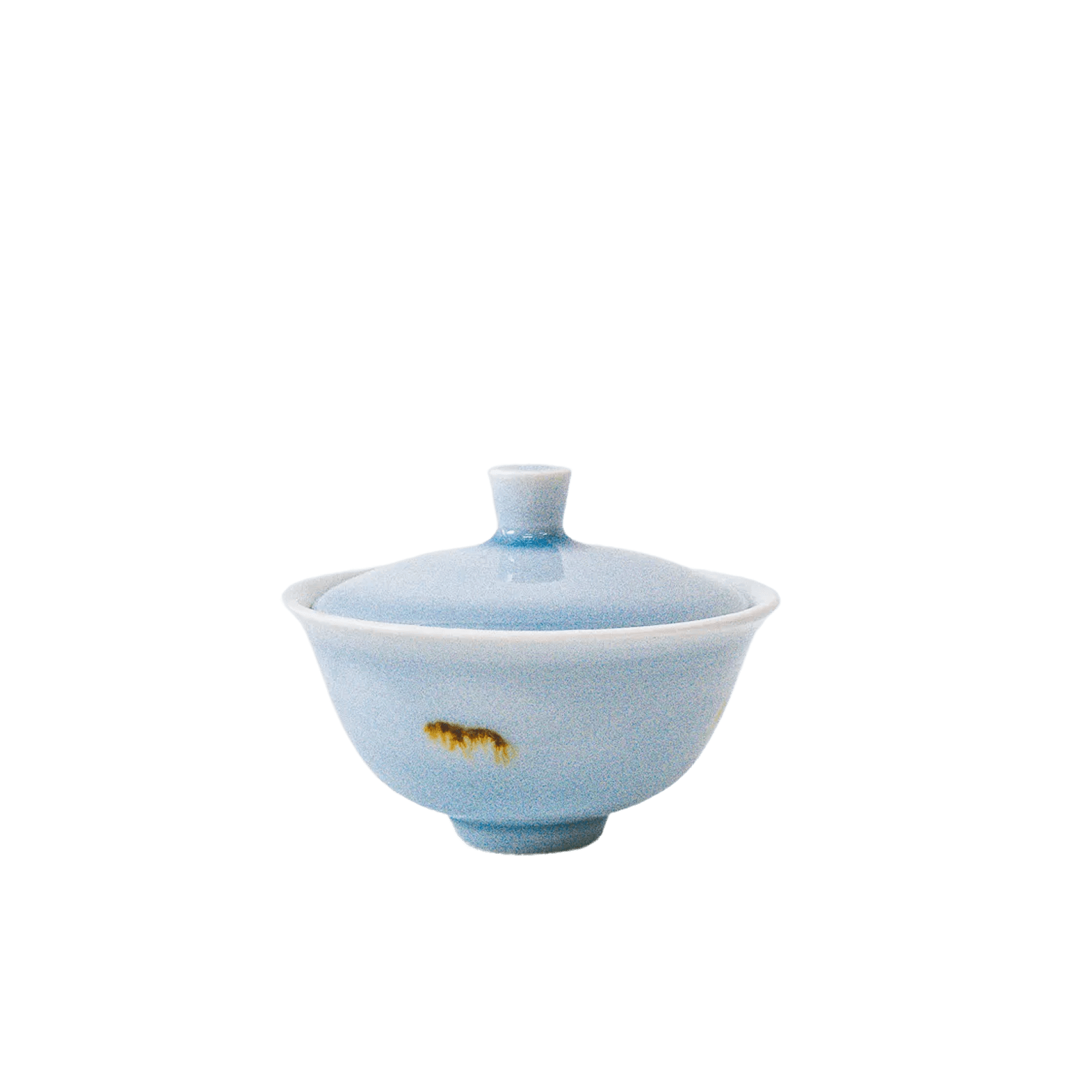 Light blue lidded bowl